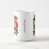 かわいいフェスティバルヴィンテージ伝統的クリスマス コーヒーマグカップ (中央)