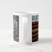 かわいいフェスティバルヴィンテージ伝統的クリスマス ジャンボコーヒーマグカップ (裏面)