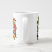 かわいいフェスティバルヴィンテージ伝統的クリスマス ジャンボコーヒーマグカップ (裏面)