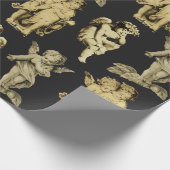 かわいいフェスティバルヴィンテージ翼ケルビエンジェルス ラッピングペーパー (角)