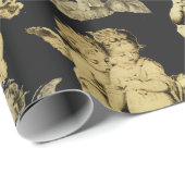 かわいいフェスティバルヴィンテージ翼ケルビエンジェルス ラッピングペーパー (ロールコーナー)