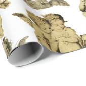 かわいいフェスティバルヴィンテージ翼ケルビエンジェルス ラッピングペーパー (ロールコーナー)