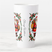 かわいいフェスティバル伝統的クリスマス カフェラテマグ (正面)