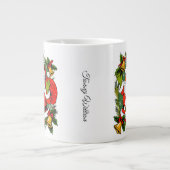 かわいいフェスティバル伝統的クリスマス ジャンボコーヒーマグカップ (正面)