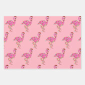 かわいいフェスティバル動物クリスマス ラッピングペーパーシート (正面3)