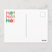 かわいいフェスティバル格言メリークリスマス ポストカード (裏面)