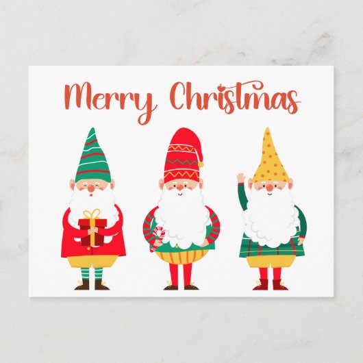 かわいいフェスティバル格言メリークリスマス ポストカード (正面)