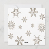 かわいいフェスティバル猫と赤いサンタハットモダン シーズンカード (裏面)