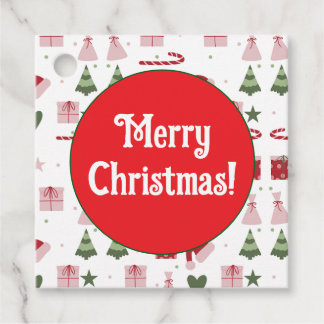 かわいいフェスティバル編集可能メリークリスマス フェイバータグ