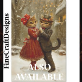 かわいいフェスティバル踊り猫in雪BX5 Decompage 薄葉紙