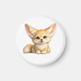 かわいいフェネックキツネのハッピーなデザイン マグネット