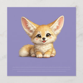 かわいいフェネックギツネのハッピーなデザイン メニュー