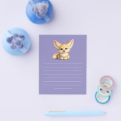 かわいいフェネックギツネのポジティブなデザイン チラシ (シングル)