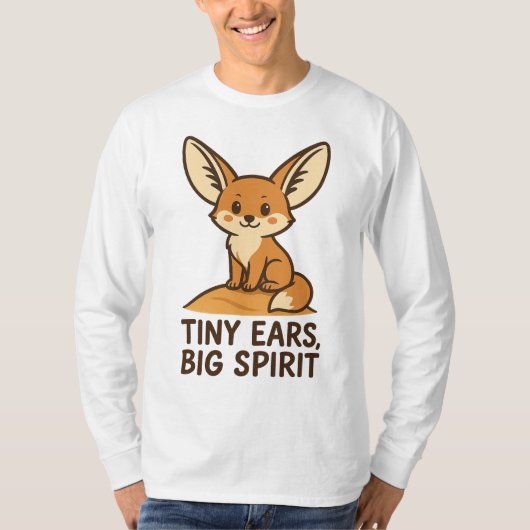 かわいいフェネック Tシャツ (正面)