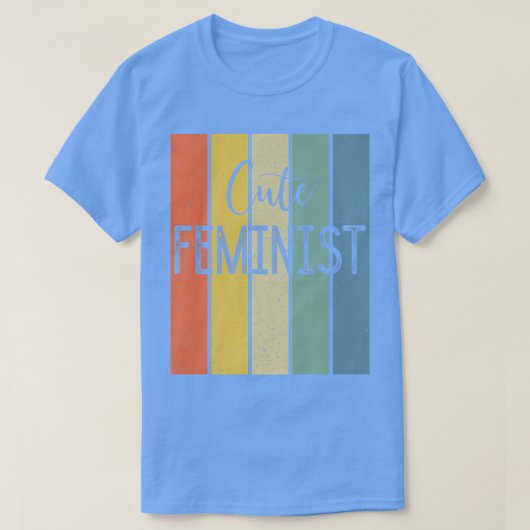 かわいいフェミニスト女性の平等のエンパワーメント女性主義 Tシャツ (デザイン正面)