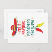 かわいいフェリズnavidadクリスマス ポストカード (正面/裏面)