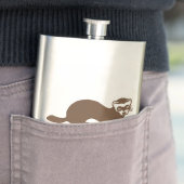 かわいいフェレットのグラフィック フラスク (インサイチュ)