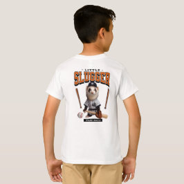 かわいいフェレットの野球選手コスプレ Tシャツ