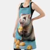 かわいいフェレー食べ物トのチーズパフ エプロン (インサイチュ)