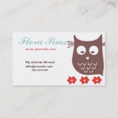 かわいいフエレガントクロウ名刺 名刺 (裏面)