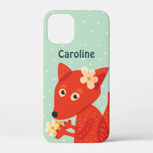 かわいいフォックスガール名ケースメイトiPhoneケース Case-Mate iPhoneケース (裏面)