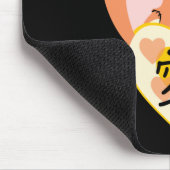 かわいいフォックスコスプレラブハート マウスパッド (コーナー)