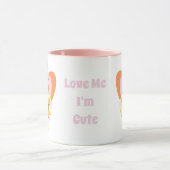 かわいいフォックスコスプレラブハート マグカップ (中央)