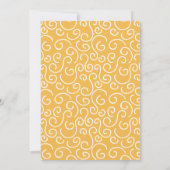 かわいいフォトアーチこども誕生日パーティー 招待状 (裏面)