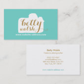 かわいいフォトグラファーのカメラロゴ写真 名刺 (正面/裏面)