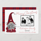 かわいいフォトメリークリスマス小妖精や小人パーソナライズされた格言 シーズンカード (正面/裏面)
