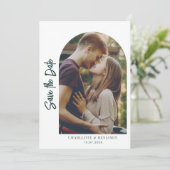 かわいいフォト アーチ ウェディング セーブザデート (スタンド正面)