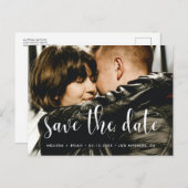 かわいいフォント日付を保存 案内ポストカード (正面/裏面)