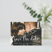 かわいいフォント日付を保存 案内ポストカード (スタンド正面)