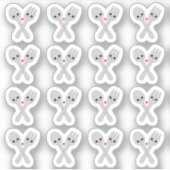 かわいいフォークとスプーンの食事準備プランナー シール (正面)