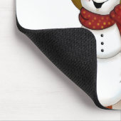 かわいいフォークアートカウボーイ雪だるま マウスパッド (コーナー)