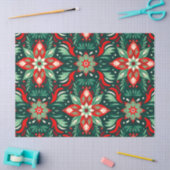 かわいいフォークアート抽象芸術クリスマス 薄葉紙 (クラフト)