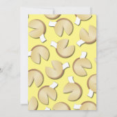 かわいいフォーチュンクッキーキッズ1歳の誕生日パーティー 招待状 (裏面)