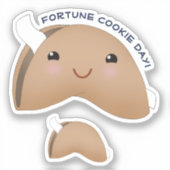 かわいいフォーチュンクッキー シール (正面)