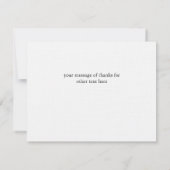 かわいいフクロウありがとうノートカード ノートカード (裏面)