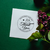 かわいいフクロウありがとう ラバースタンプ