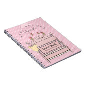 かわいいフクロウおよびまぐさ桶のベビーシャワーの来客名簿 ノートブック (右側)