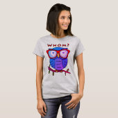 かわいいフクロウと文法#2 Tシャツ (正面フル)