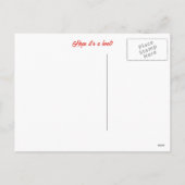 かわいいフクロウと雪でうれしい休日 シーズンポストカード (裏面)