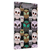 かわいいフクロウのイラストパターン クリップボード (右)