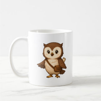 かわいいフクロウのイラスト – おこじょと仲間たち イラスト コーヒーマグカップ
