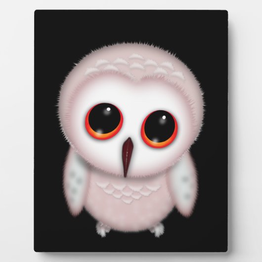 かわいいフクロウのイラスト フォトプラーク (正面)
