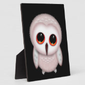 かわいいフクロウのイラスト フォトプラーク (側面)