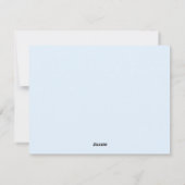 かわいいフクロウのカップル水彩スタイル シーズンカード (裏面)