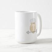 かわいいフクロウのシェフ コーヒーマグカップ (正面右)
