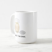 かわいいフクロウのシェフ コーヒーマグカップ (正面左)